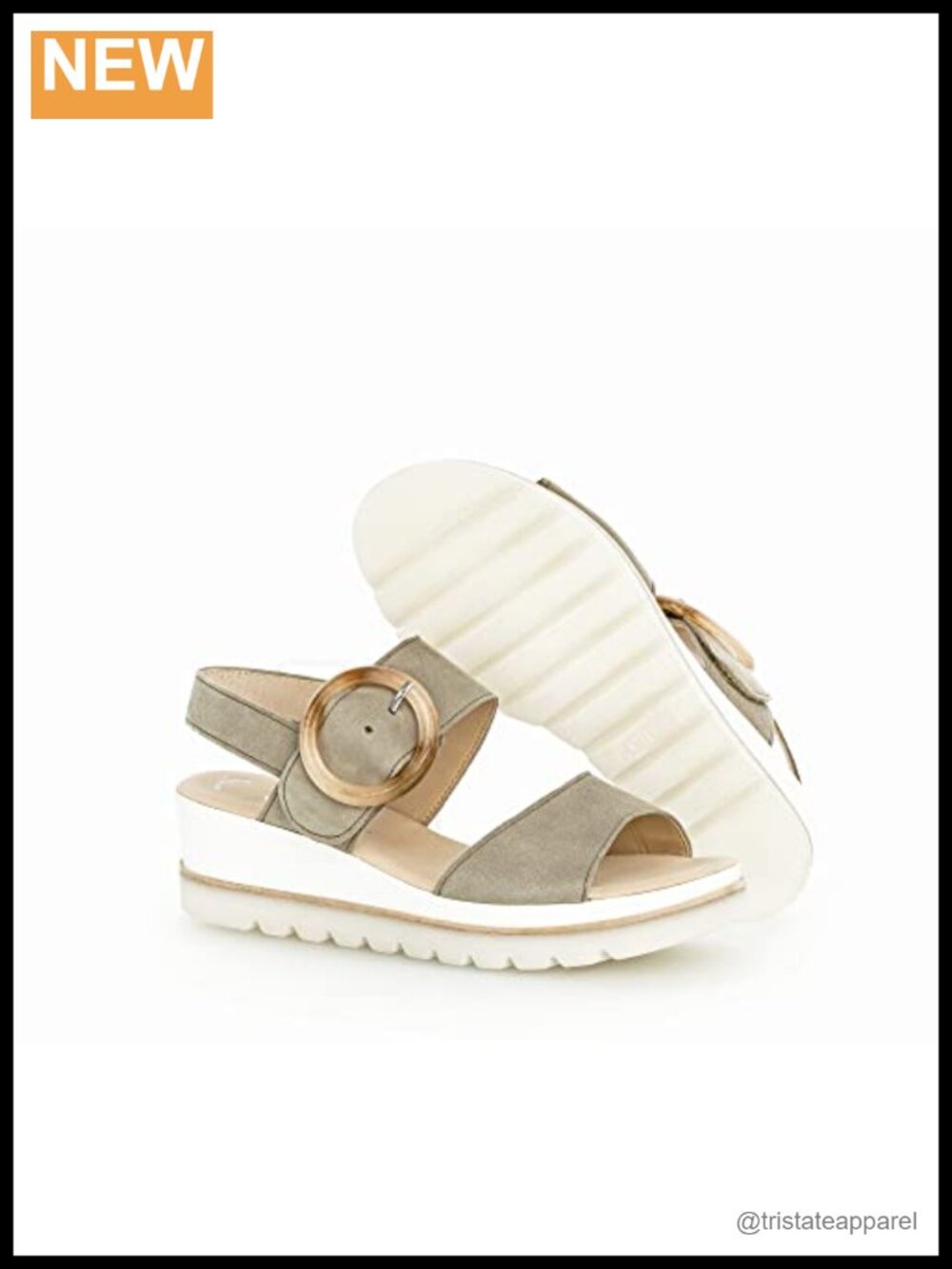 Wedge Sandal Slingback Open Toe Solid Flats - Picture 5 of 6